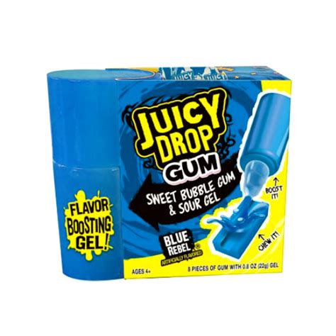 Juicy Drop Sweet Bubble Gum & Sour Gel Blue Rebel logo