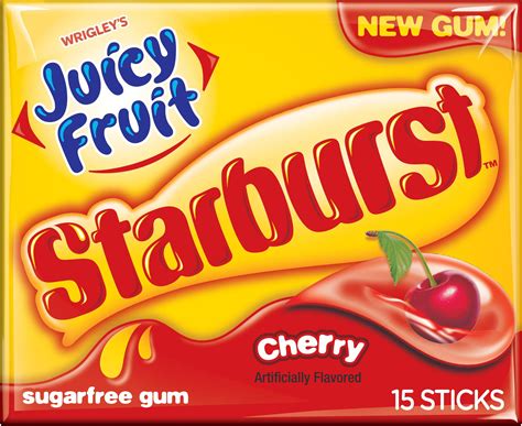 Juicy Fruit Starburst Gum Cherry logo