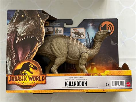Jurassic World (Mattel) Dominion Roar Strikers Iguanodon Dinosaur logo
