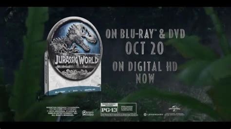 Jurassic World Blu-ray and Digital HD TV commercial