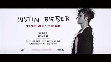 Justin Bieber: Purpose World Tour TV Spot created for Justin Bieber