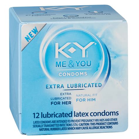 K-Y Brand Me & You Extra Lubricated Latex Condoms