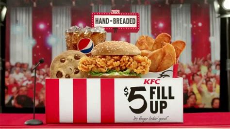 KFC $5 Fill Up: Zinger commercials