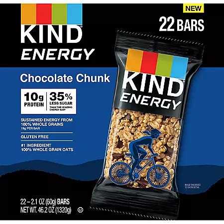 KIND Snacks Energy Chocolate Chunk Bar