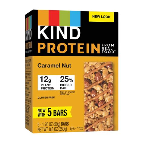 KIND Snacks Protein From Real Food Toasted Caramel Nut logo