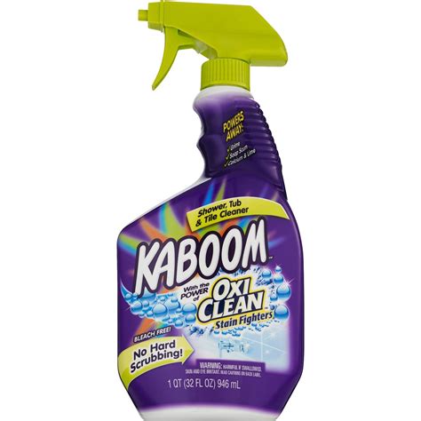 Kaboom Shower, Tub & Tile Cleaner With OxiClean logo