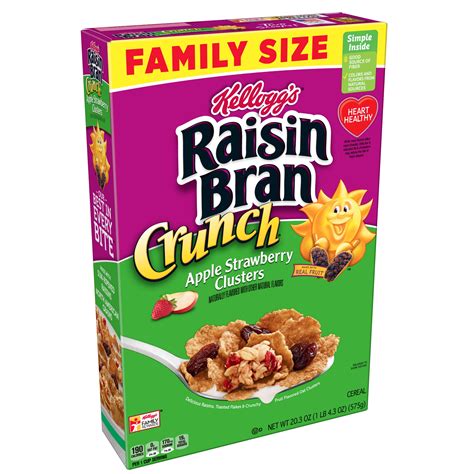 Kellogg's Raisin Bran Crunch Apple Strawberry logo