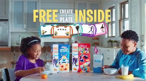 Kelloggs TV commercial - Despicable Me 3 Create-a-Plate