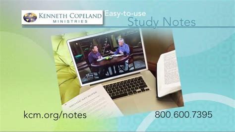 Kenneth Copeland Ministries TV commercial - Study Notes