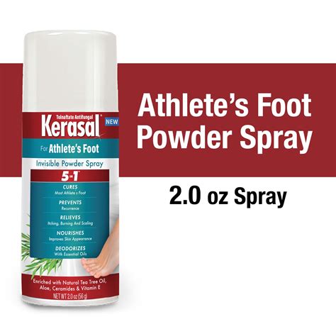 Kerasal 5-In-1 Athlete's Foot Invisible Powder Spray commercials