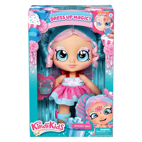 Kindi Kids Dress Up Magic Jessicake Fairy Face Paint Reveal Doll