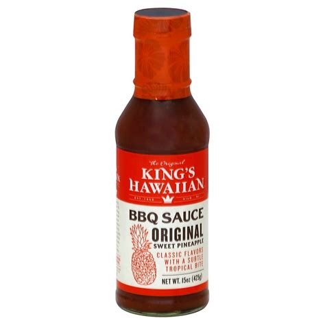 King's Hawaiian BBQ Sauce Original Sweet Pineapple logo