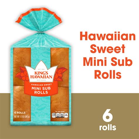 King's Hawaiian Hawaiian Sweet Mini Sub Rolls logo