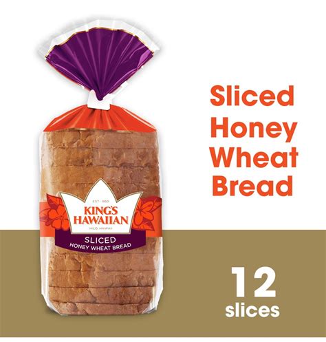 King's Hawaiian Honey Wheat Sliced Bread
