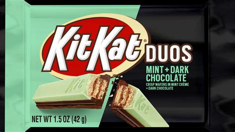 KitKat Duos Mint + Dark Chocolate logo