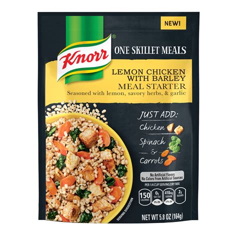 Knorr One Skillet Meals Lemon Chicken With Barley commercials