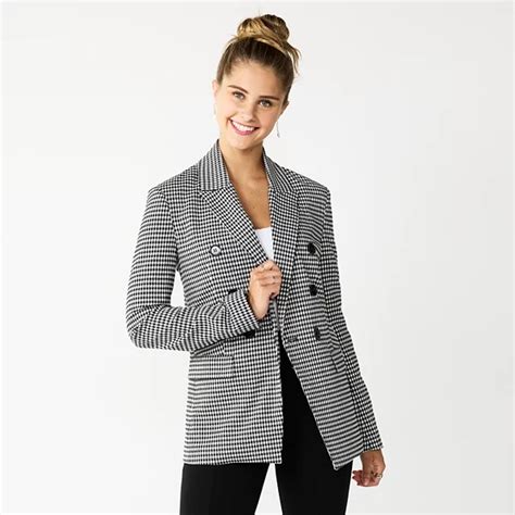Kohl's Juniors' SO Double Breasted Twill Blazer