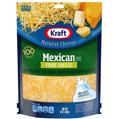 Kraft Cheeses Shredded Mexican Four Cheese
