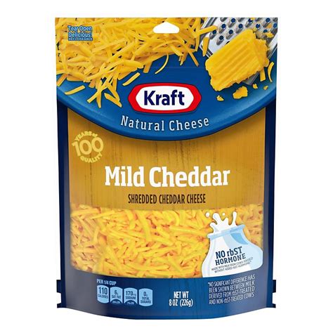 Kraft Cheeses Shredded Mild Cheddar Cheese