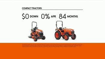 Kubota Compact Tractors TV commercial - Special Financing