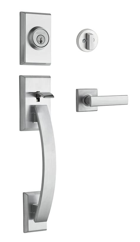 Kwikset Locks Tavaris Single Cylinder Sectional Contemporary Handleset with SmartKey