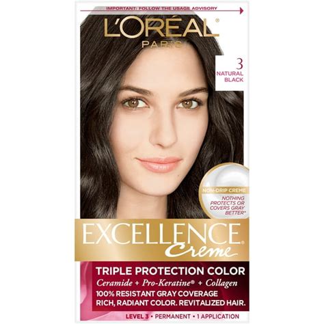 L'Oreal Paris Hair Care 1 Black Excellence Creme Permanent Triple Protection commercials