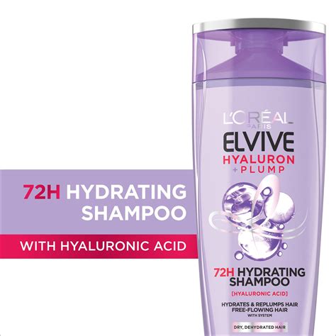 L'Oreal Paris Hair Care Elvive Hyaluron + Plump Hydrating Shampoo logo