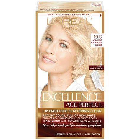 L'Oreal Paris Hair Care Excellence Age Perfect 10G Very Light Soft Golden Blonde logo