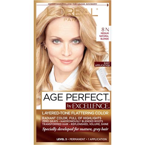 L'Oreal Paris Hair Care Excellence Age Perfect 8N Medium Natural Blonde logo