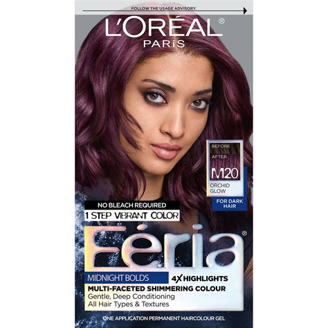 L'Oreal Paris Hair Care Feria Midnight Bolds Orchid Glow Permanent Hair Color logo