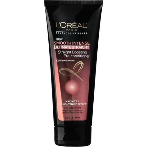 L'Oreal Paris Hair Care Smooth Intense Ultimate Straight Straight Boosting Pre-Conditioner logo