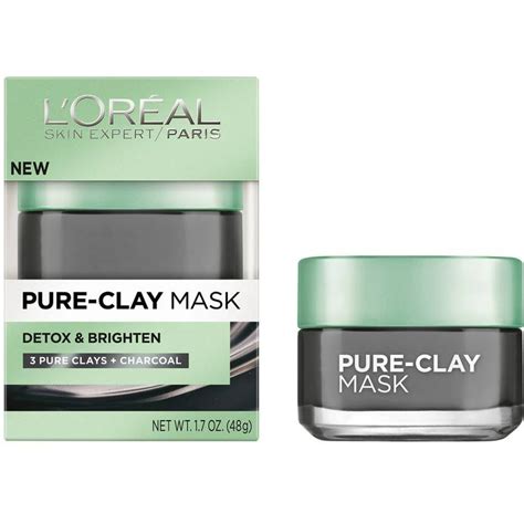 L'Oreal Paris Skin Care Pure-Clay Mask Detox & Brighten Treatment Mask logo
