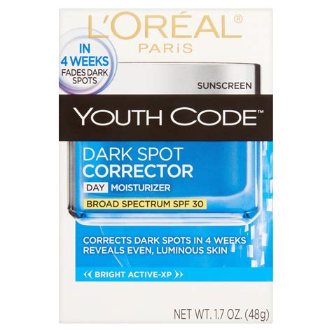 L'Oreal Paris Skin Care Youth Code Dark Spot SPF 30 Day Cream logo