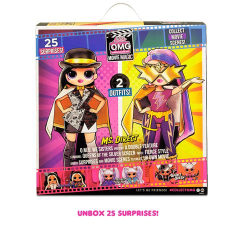 L.O.L. Surprise! OMG Movie Magic Ms. Direct Fashion Doll with 25 Surprises