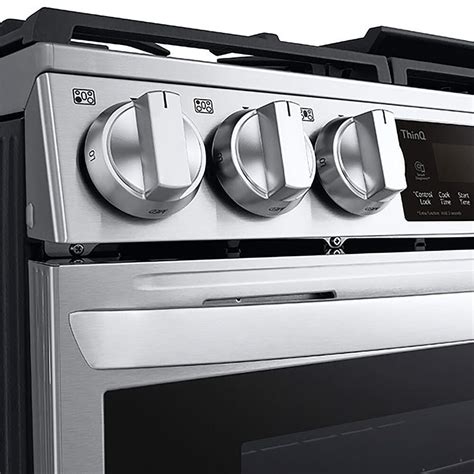 LG Appliances 6.3 cu.ft. Stainless Steel Electric Smoothtop InstaView Range with Air Fry logo
