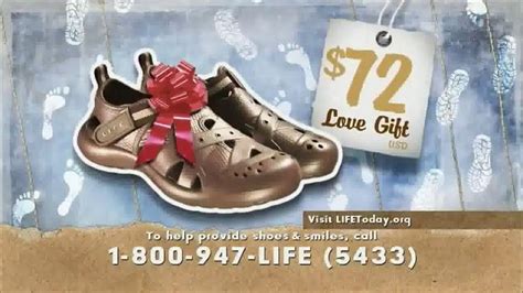 LIFE Outreach International Christmas Shoe Ornament Set of 6