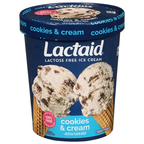 Lactaid Lactose-Free Cookies & Cream Ice Cream