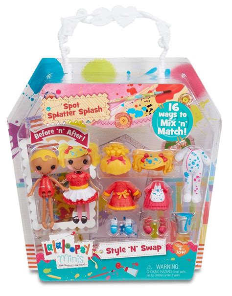 Lalaloopsy Minis Style 'N' Swap Doll - Spot Splatter Splash logo