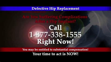 Lee Murphy Law TV Spot, 'Defective Hip Replacement'
