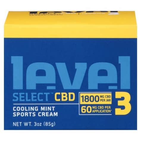 Level Select Level 1 Cooling Mint Sports Cream