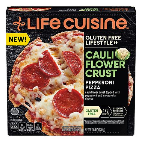 Life Cuisine Gluten Free Lifestyle Cauliflower Crust Pepperoni Pizza logo