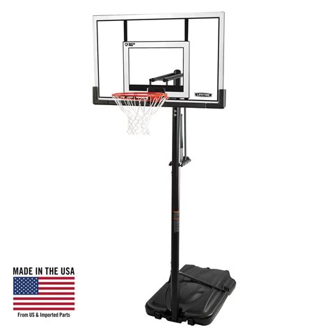 Lifetime Products 52” Steel-Framed Shatterproof Portable Basketball Hoop
