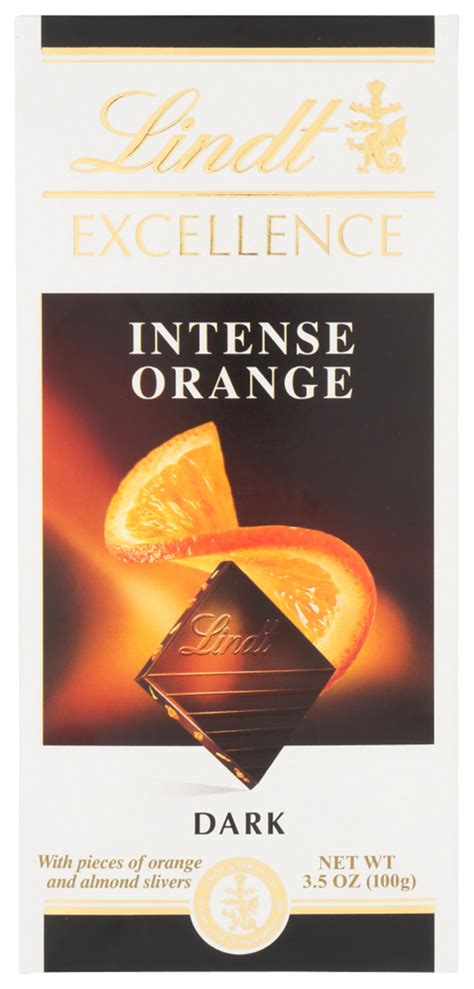 Lindt Excellence Intense Orange Dark Chocolate Bar