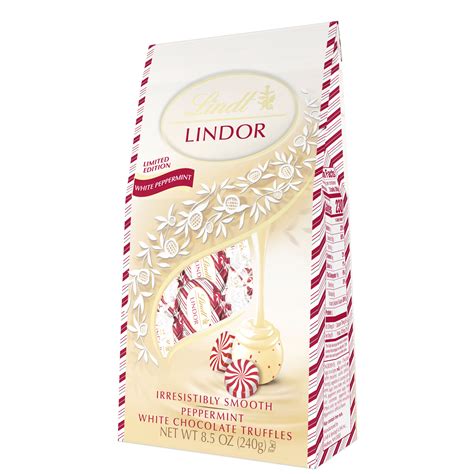 Lindt Lindor Peppermint White Chocolate Truffles logo