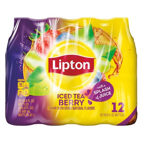 Lipton Black Iced Tea With a Splash of Juice Berry logo