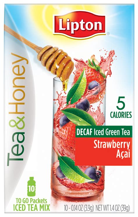 Lipton Strawberry Acai Tea & Honey Packets logo
