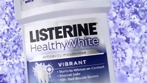 Listerine HealthyWhite TV commercial
