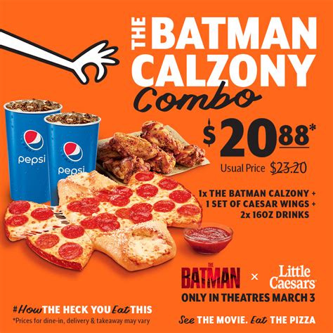 Little Caesars Pizza Hot-N-Ready The Batman Calzony logo