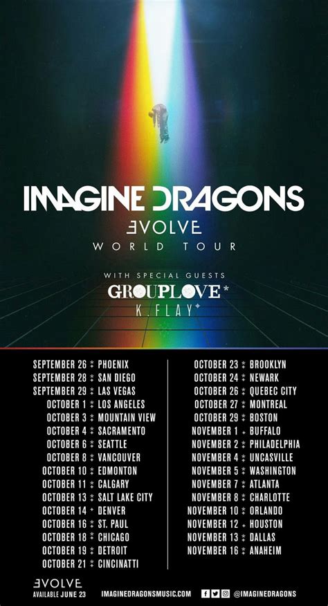 Live Nation 2017 Imagine Dragons Evolve World Tour Tickets commercials