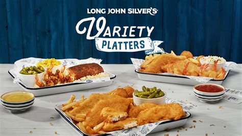 Long John Silver's Variety Platter Grilled Shrimp and Salmon